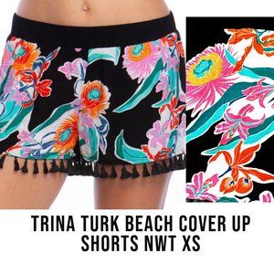 Trina Turk XS NWT black Tropical shorts